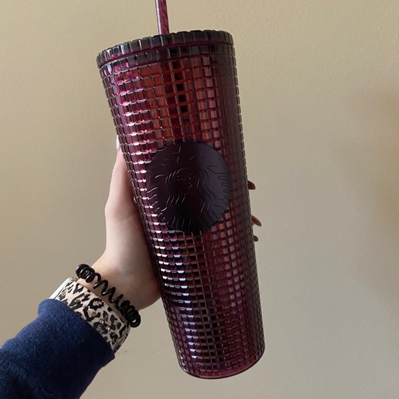 🌟SOLD🌟Starbucks Maroon Disco holiday tumbler - Picture 3 of 3